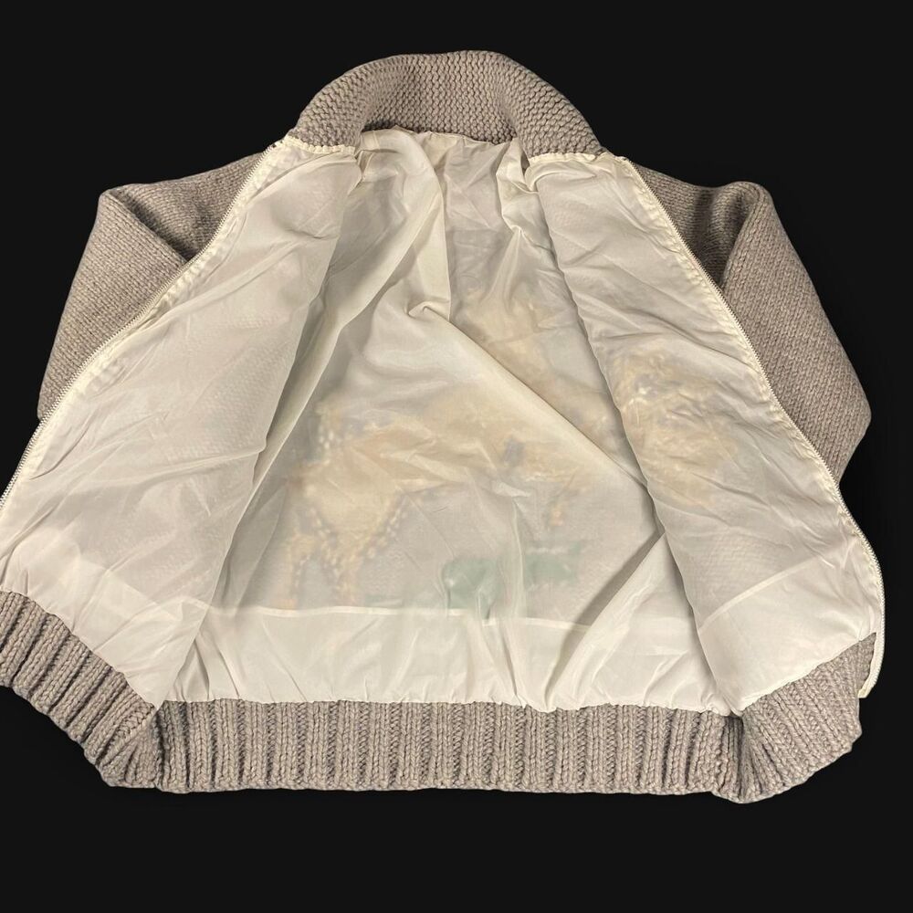 True Vintage Cowichan Handmade All Wool Sweater 1950's/1960's Full Zip - Picture 4 of 6